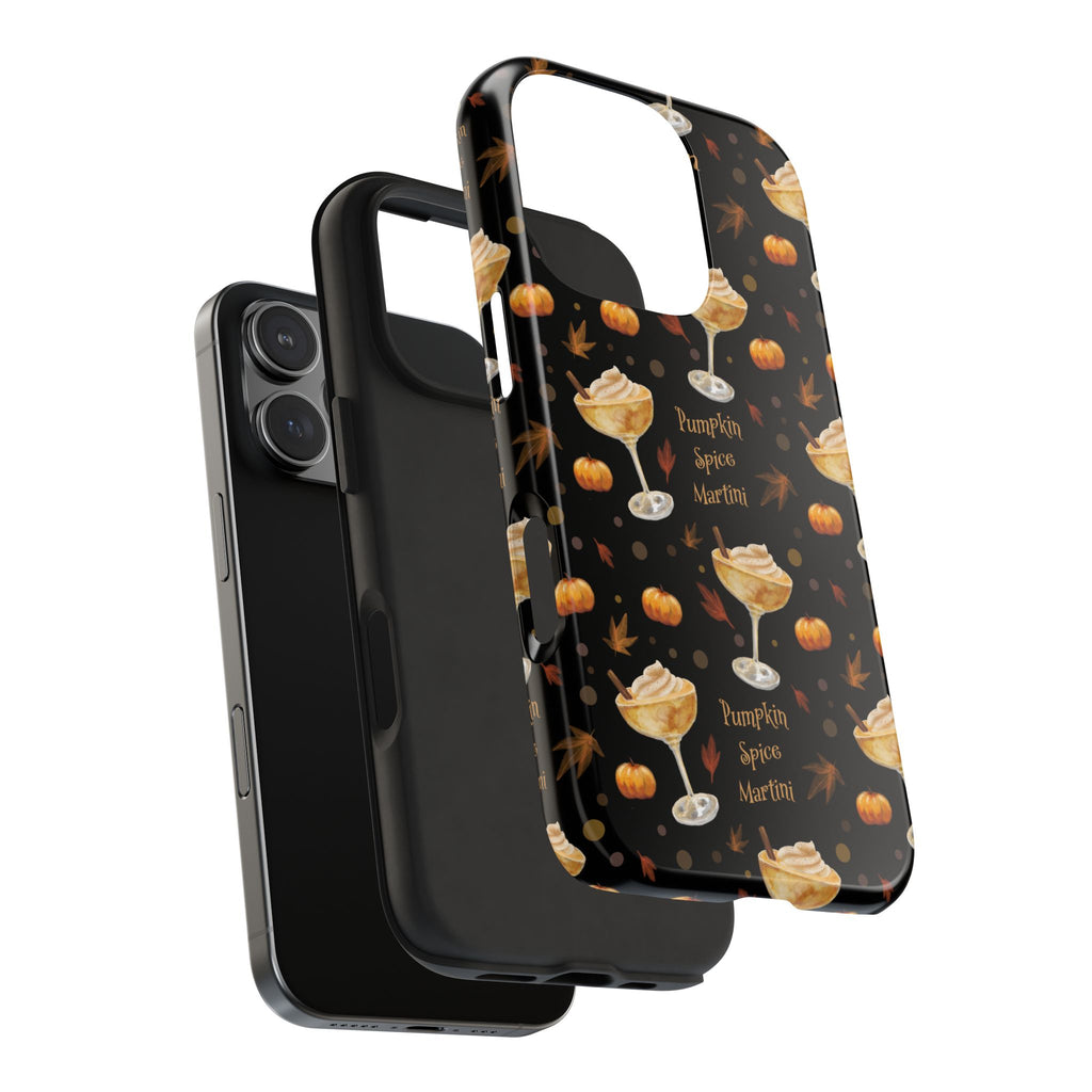 Pumpkin Spice Martini Tough Phone Case — Black Pumpkin Collection Inspired Design