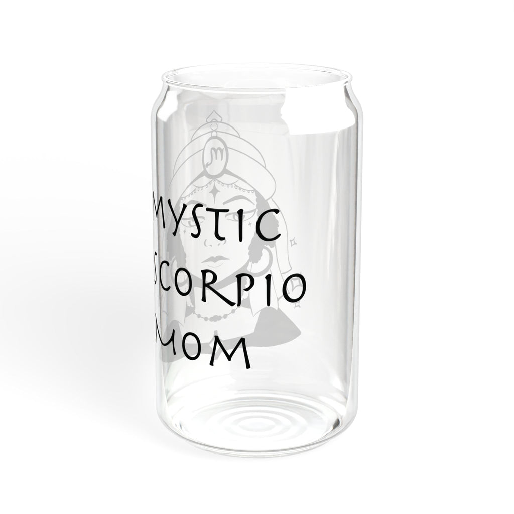 Scorpio Mom Gift – 16oz Zodiac Sipper Glass for Mom | Astrology Glass Cup