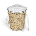 Pizza Pattern Ice Bucket - Italian Vibes Barware