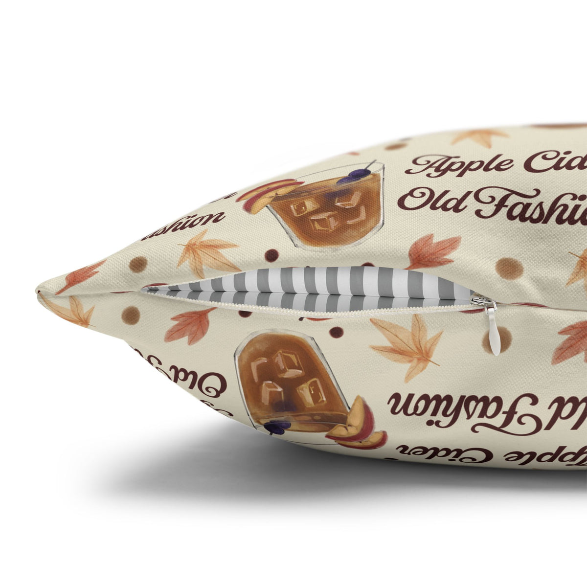 Apple Cider Old Fashion Pillowcase — Beige Apple Cider Collection Inspired Design