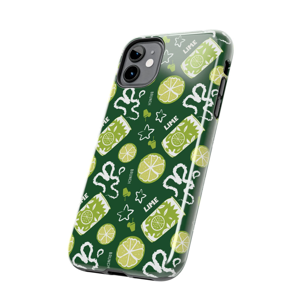 Lime Brunch Fruit Collection Tough Phone Case — Green Aperol Inspired Design