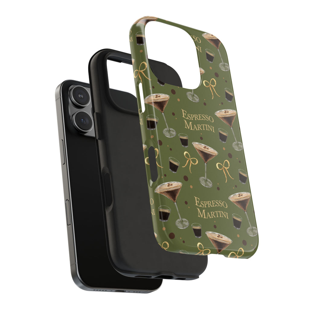 Espresso Martini Tough Phone Case — Olive Green Espresso Collection Inspired Design