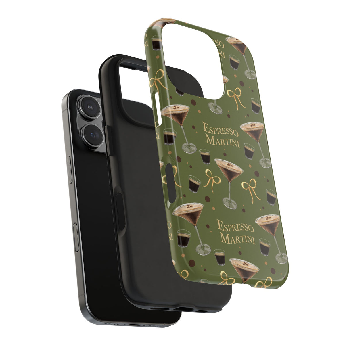 Espresso Martini Tough Phone Case — Olive Green Espresso Collection Inspired Design