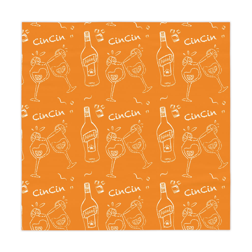 Cin Cin Tablecloth — Orange Cin Cin Collection Inspired Design