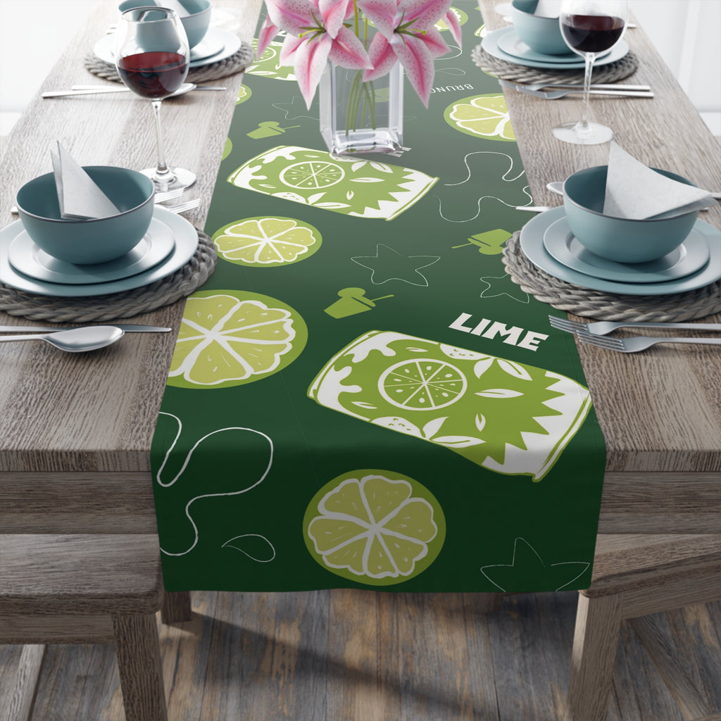 Lime Brunch Table Runner – Citrus Summer Table Decor