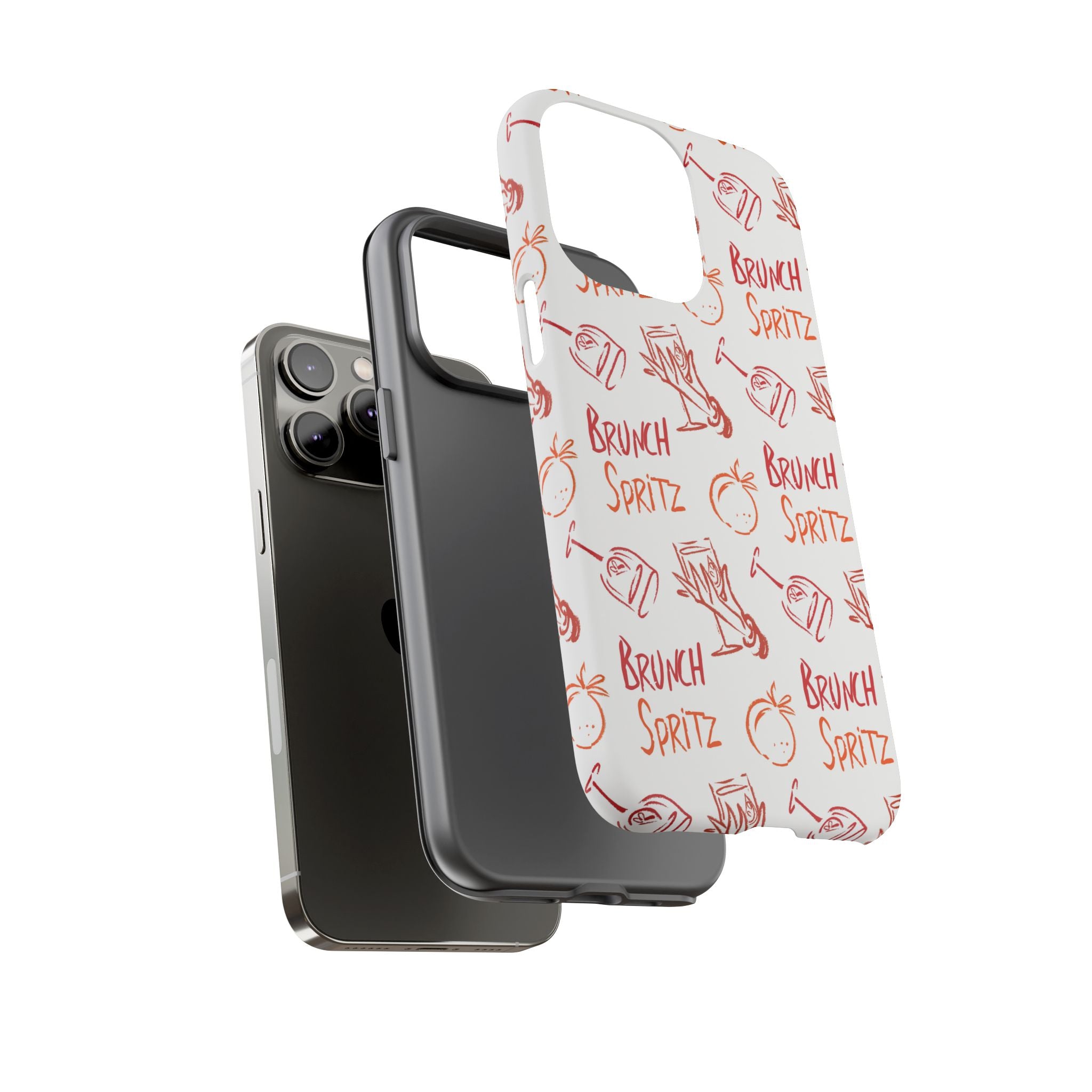 Brunch Spritz Phone Case — Red & Orange Aperol Inspired Design