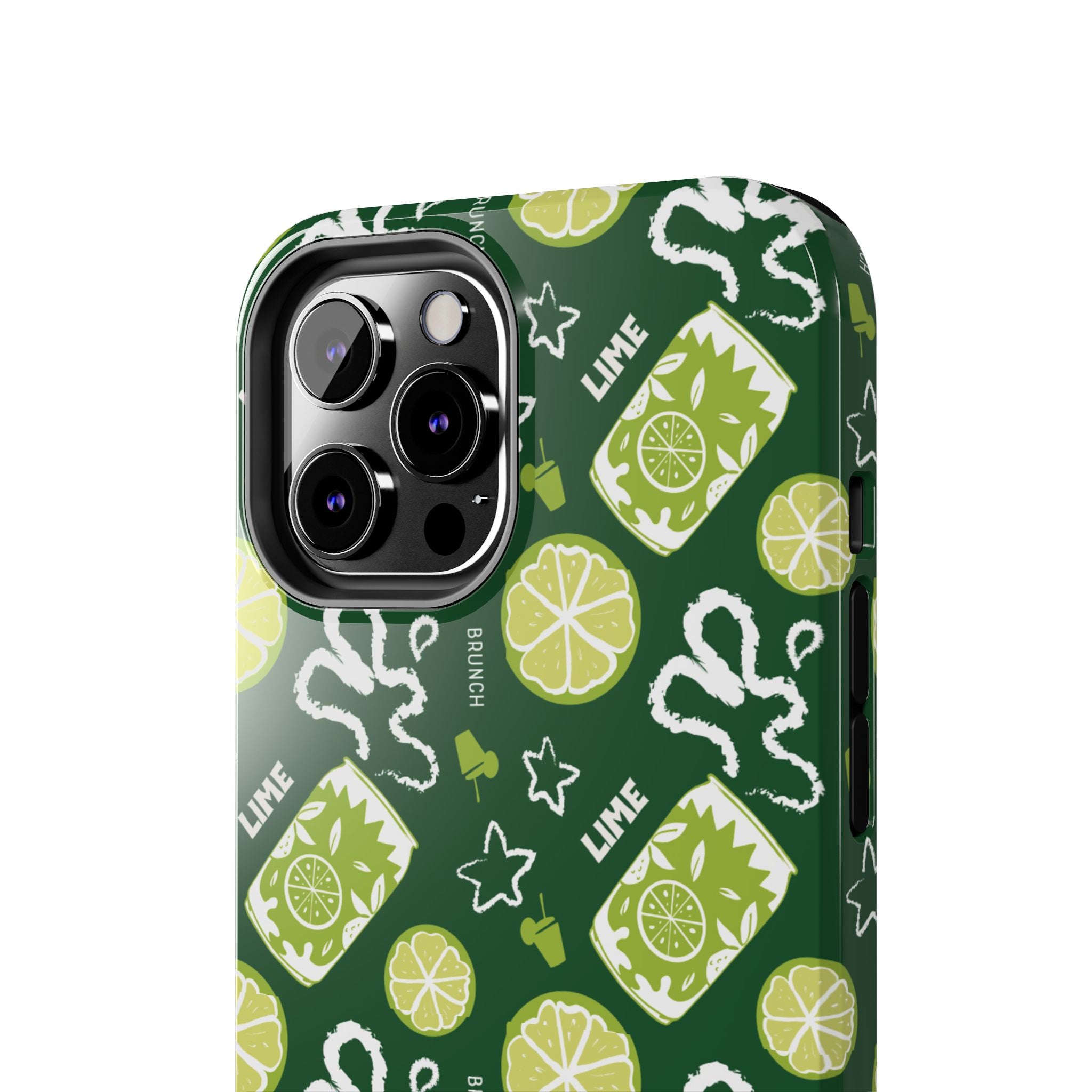 Lime Brunch Fruit Collection Tough Phone Case — Green Aperol Inspired Design