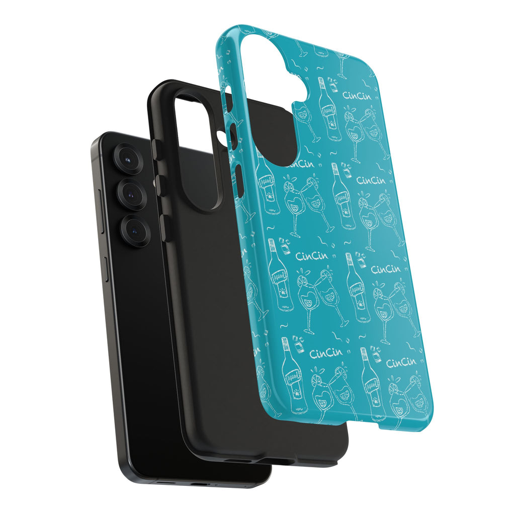 Cin Cin Spritz Tough Phone Case — Turquoise CinCin Brunch Collection Inspired Design