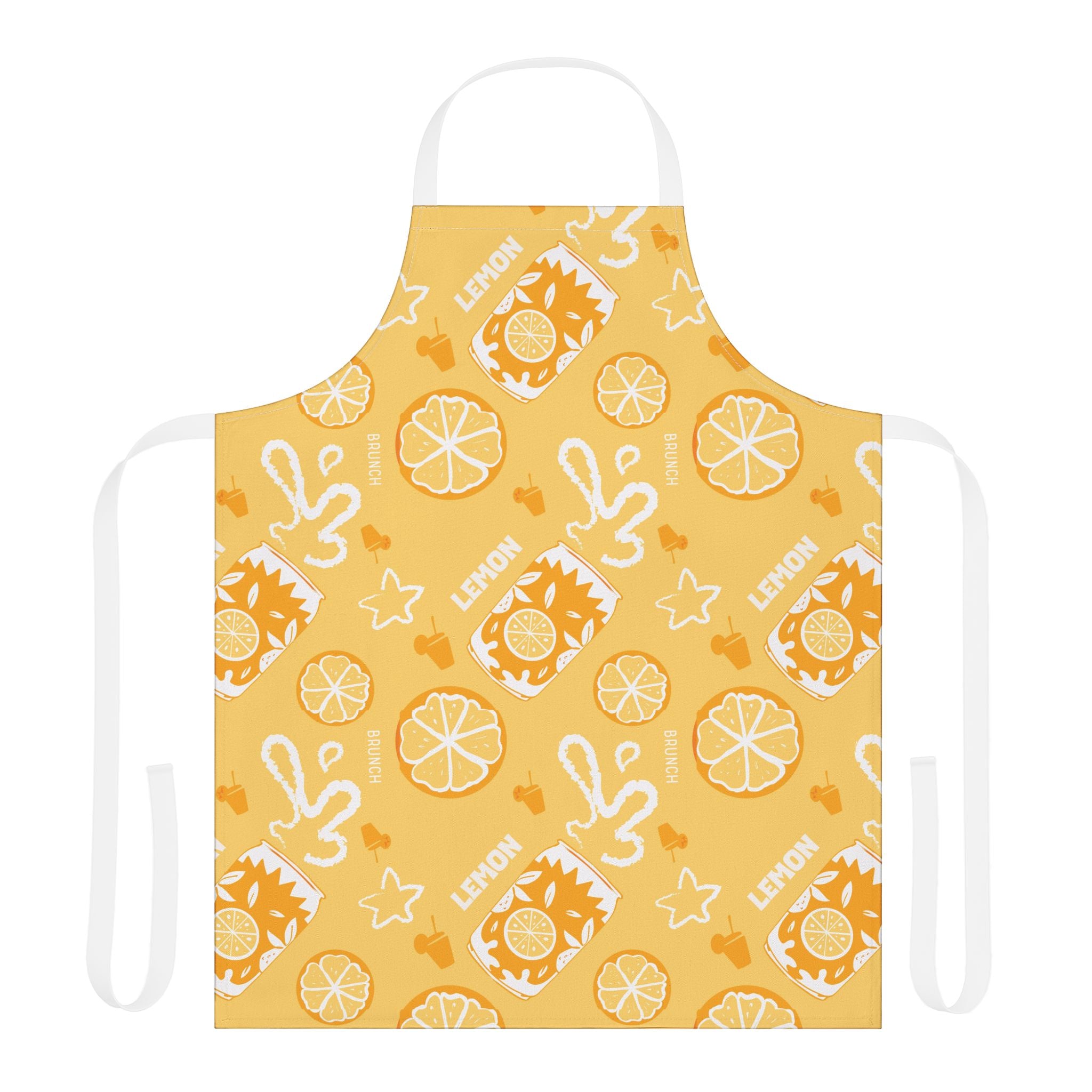 Lemon Brunch Fruit Pattern Apron — Lemon Brunch Collection Inspired Design