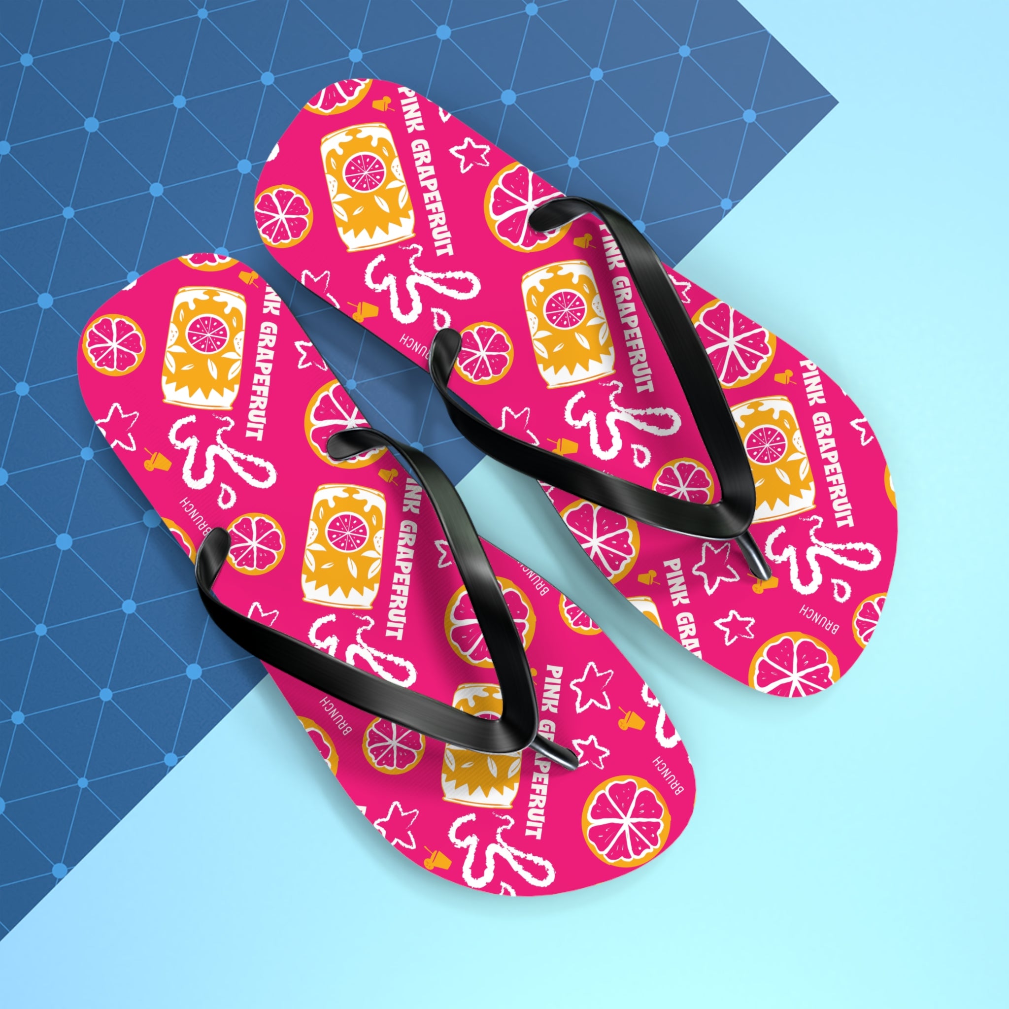 Pink Grapefruit Fruit Flip Flops – Pink Grapefruit Collection Inspired Design