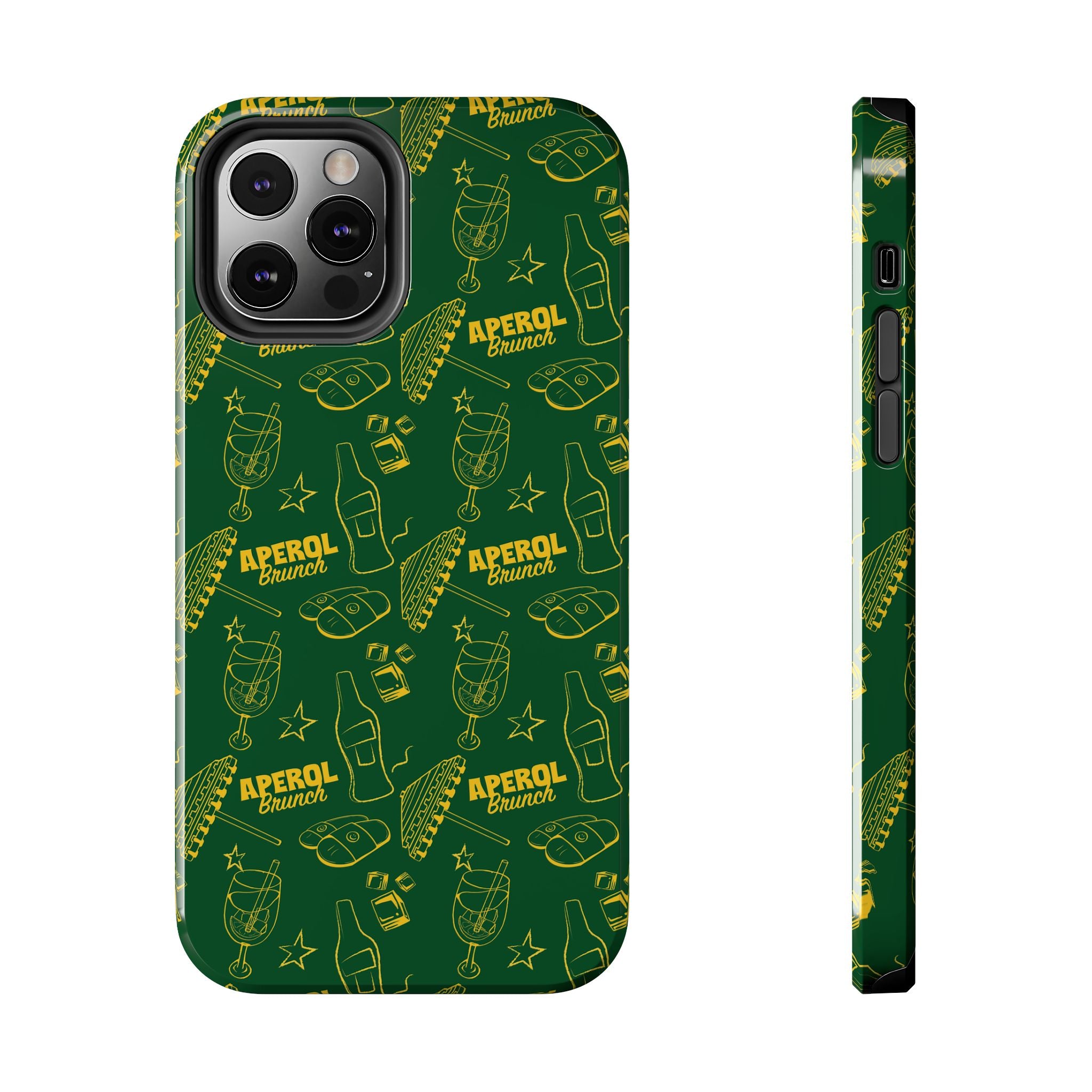 Aperol Brunch Tough Phone Case — Green Aperol Inspired Cover