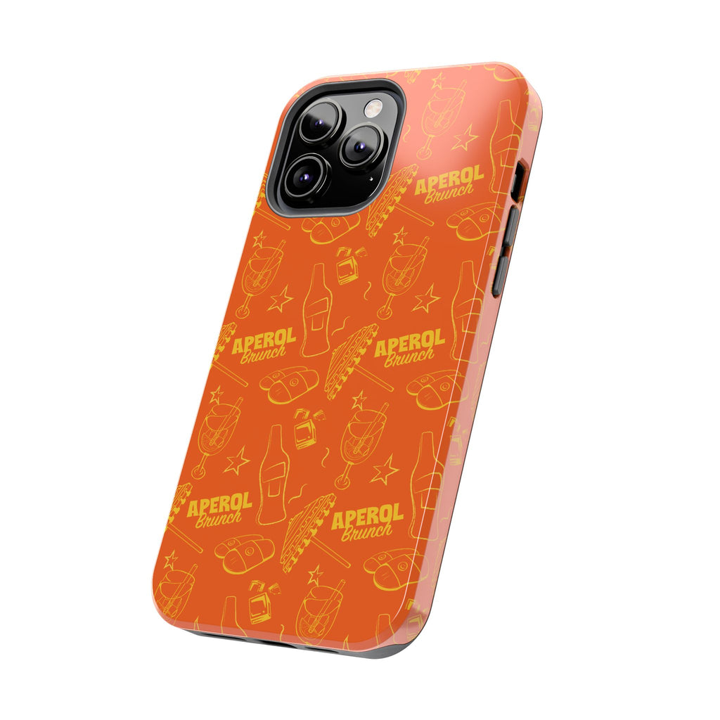 Aperol Brunch Collection Tough Phone Case - Orange and Yellow Brunch Inspired Design