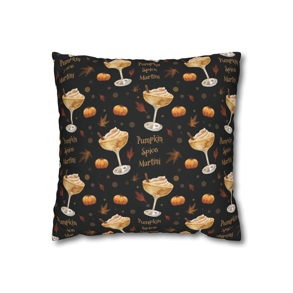 Pumpkin Spice Martini Pillowcase — Black Pumpkin Collection Inspired Design
