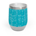 Cin Cin Cocktail Wine Tumbler — Turquoise Aperol Inspired Design