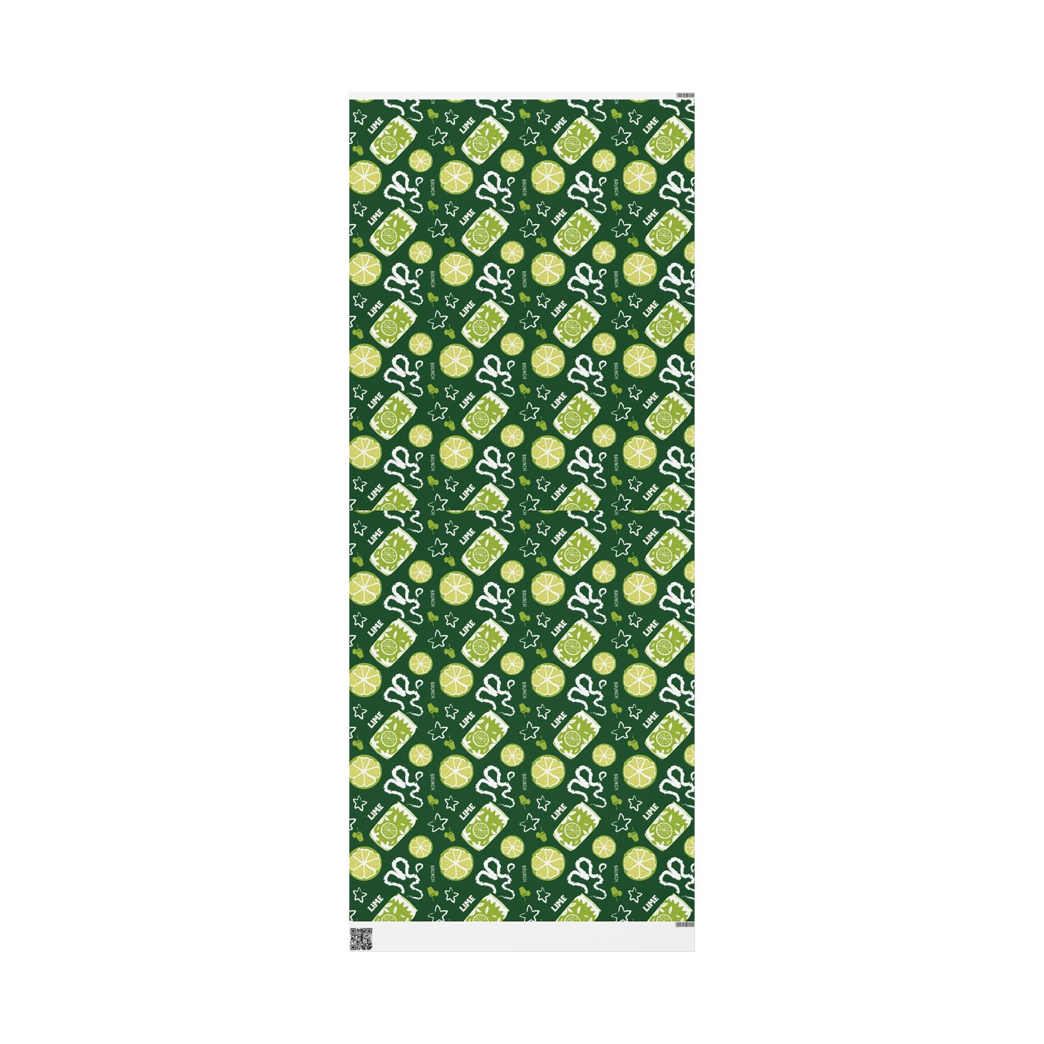 Lime Fruit Brunch Peel Wrapping Paper Roll — Lime Brunch Collection Inspired Design