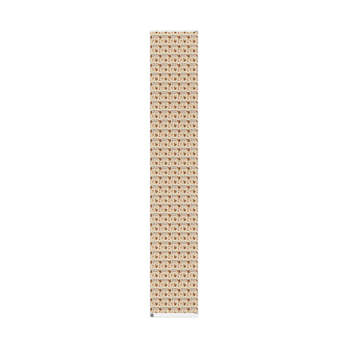 Apple Cider Old Fashioned Wrapping Paper Roll — Beige Apple Cider Collection Inspired Design
