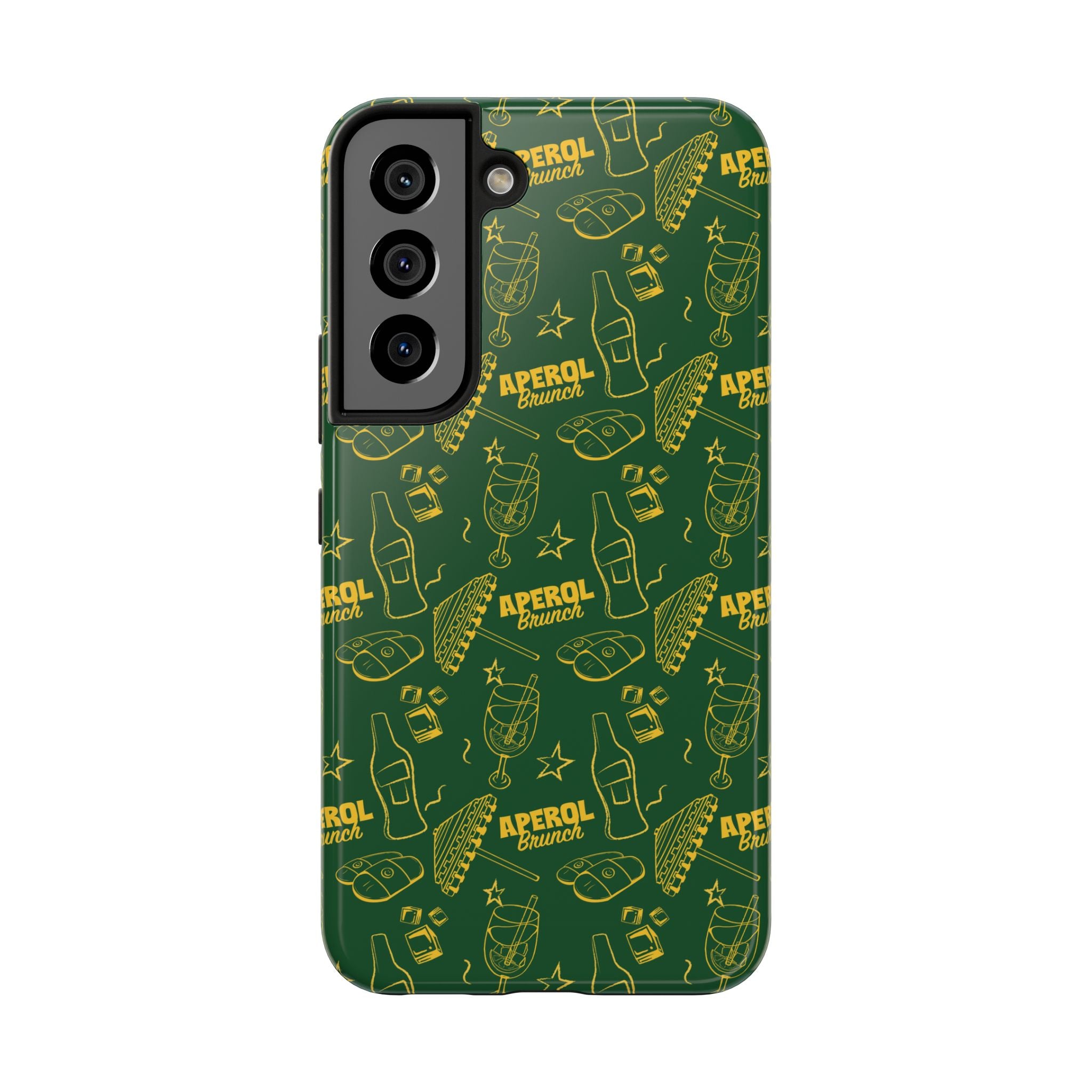 Aperol Brunch Tough Phone Case — Citrus Cocktail Protective Cover