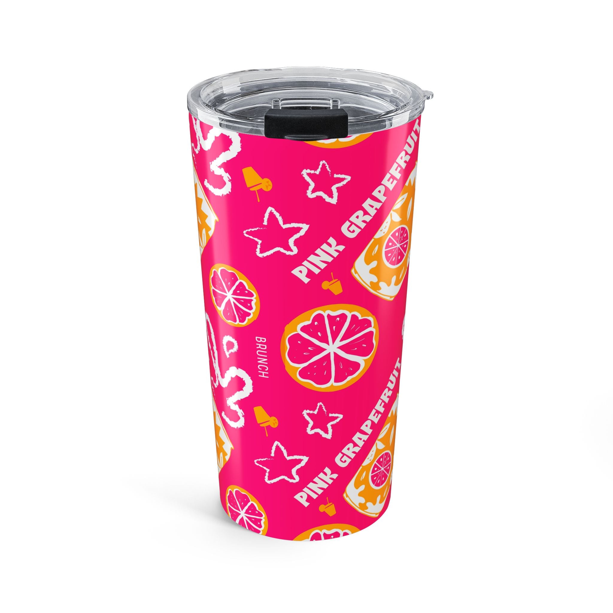 Pink Grapefruit Fruit Brunch 20oz Tumbler — Pink Aperol Inspired Design