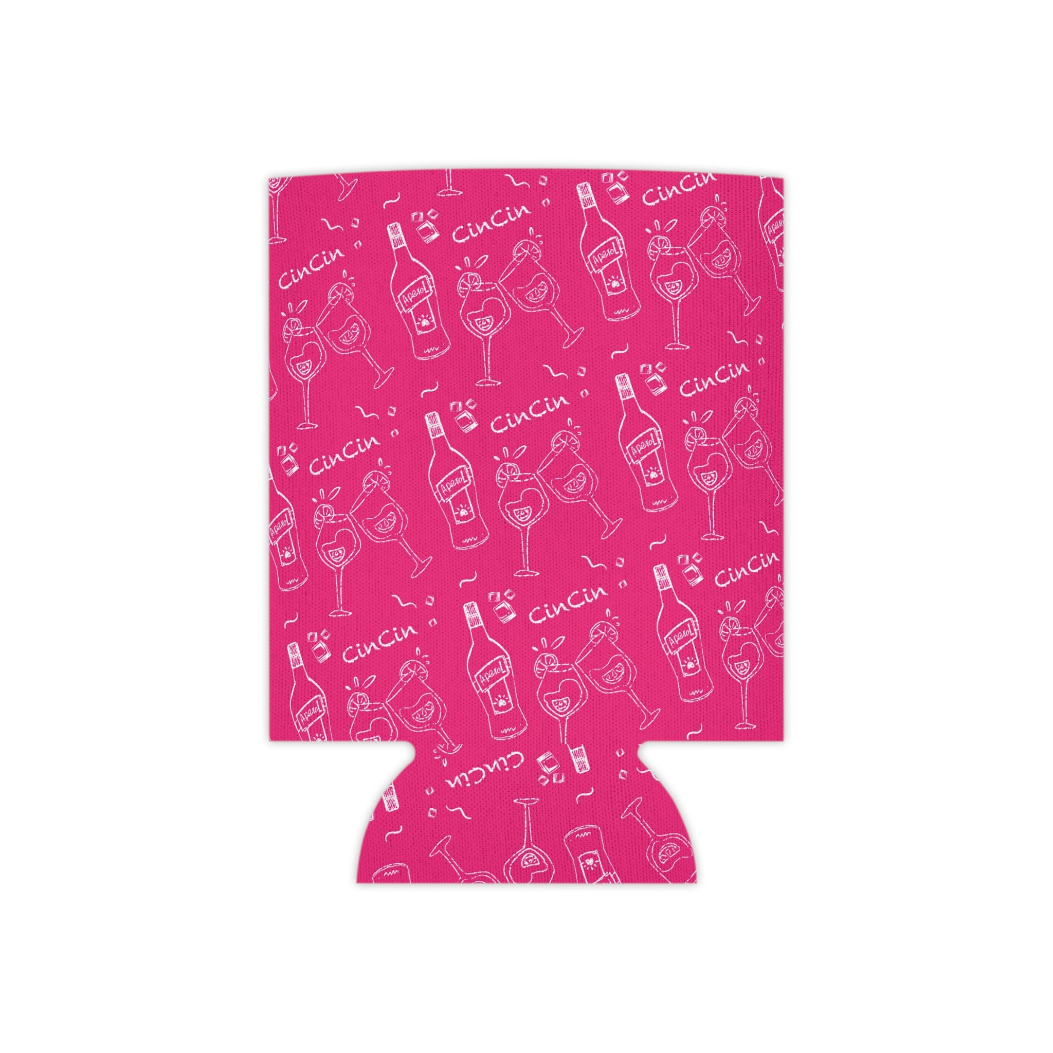 Cin Cin Pink Collection Can Cooler — Pink Aperol Inspired Design