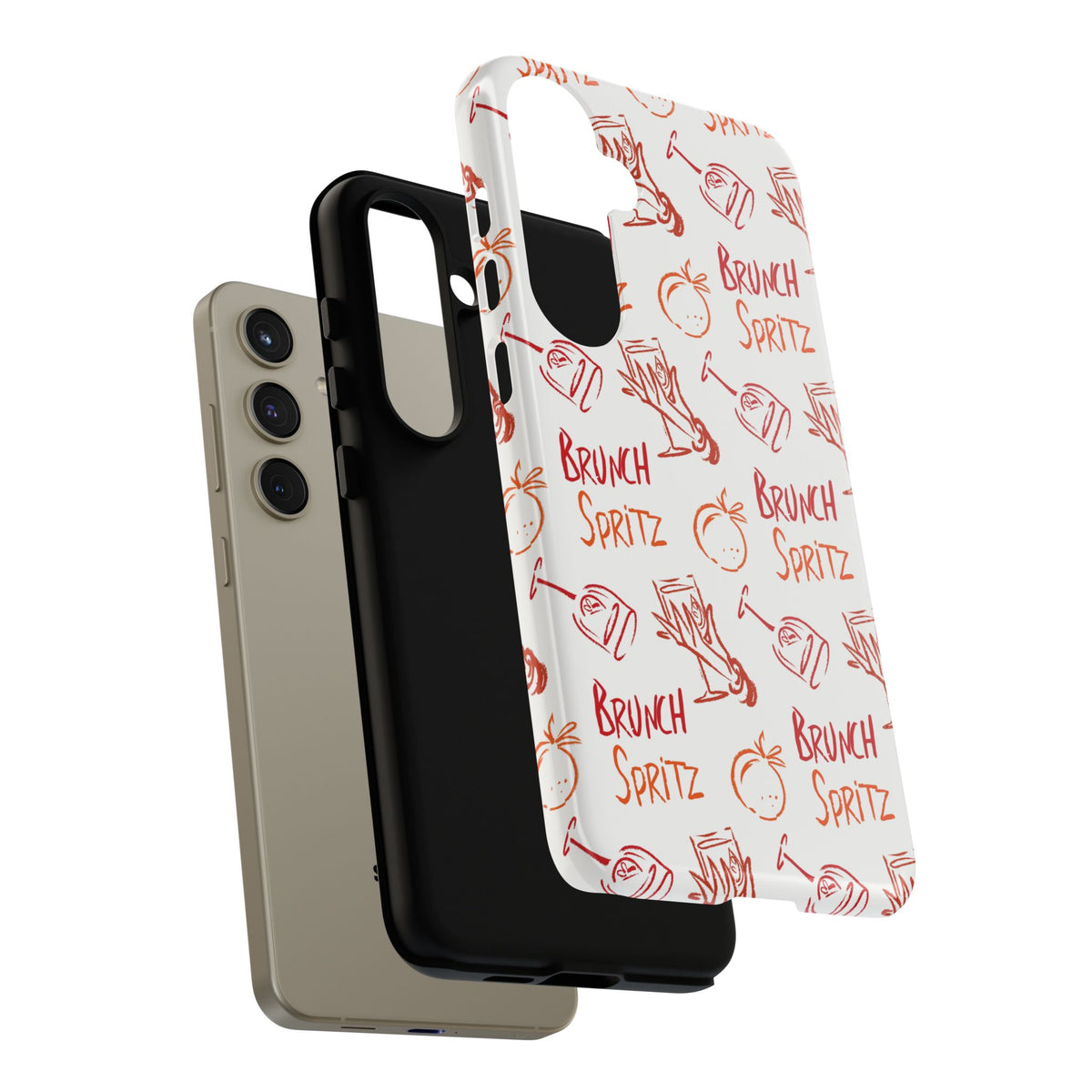 Brunch Spritz Phone Case — Red & Orange Aperol Inspired Design