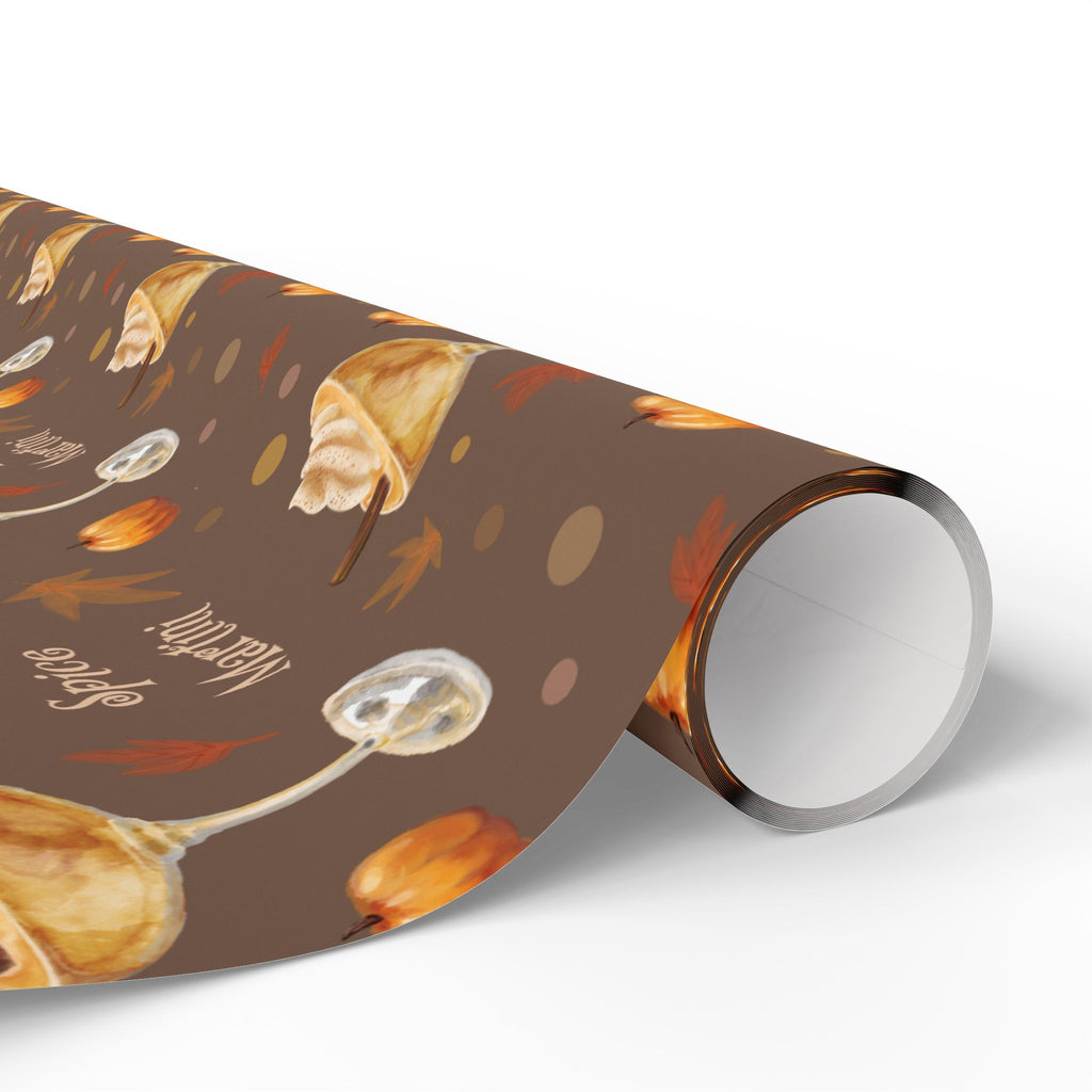 Pumpkin Spice Martini Wrapping Paper Roll – Brown Pumpkin Collection Inspired Design