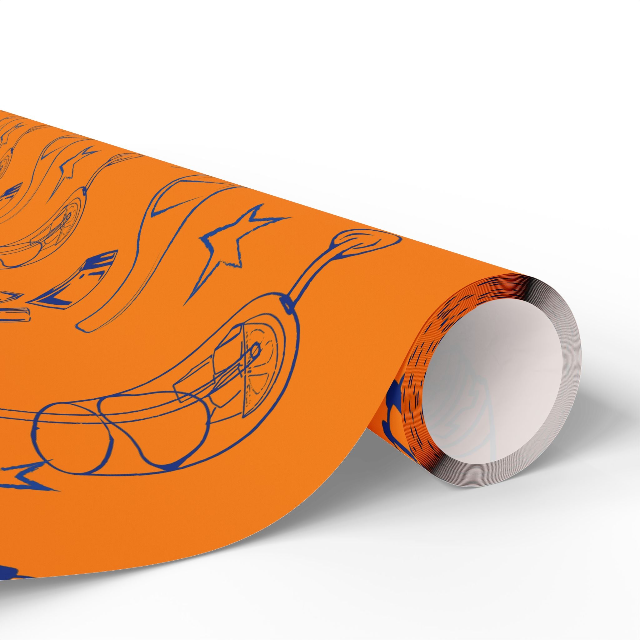Aperol Brunch Peel Wrapping Paper Roll — Orange Brunch Collection Inspired Design