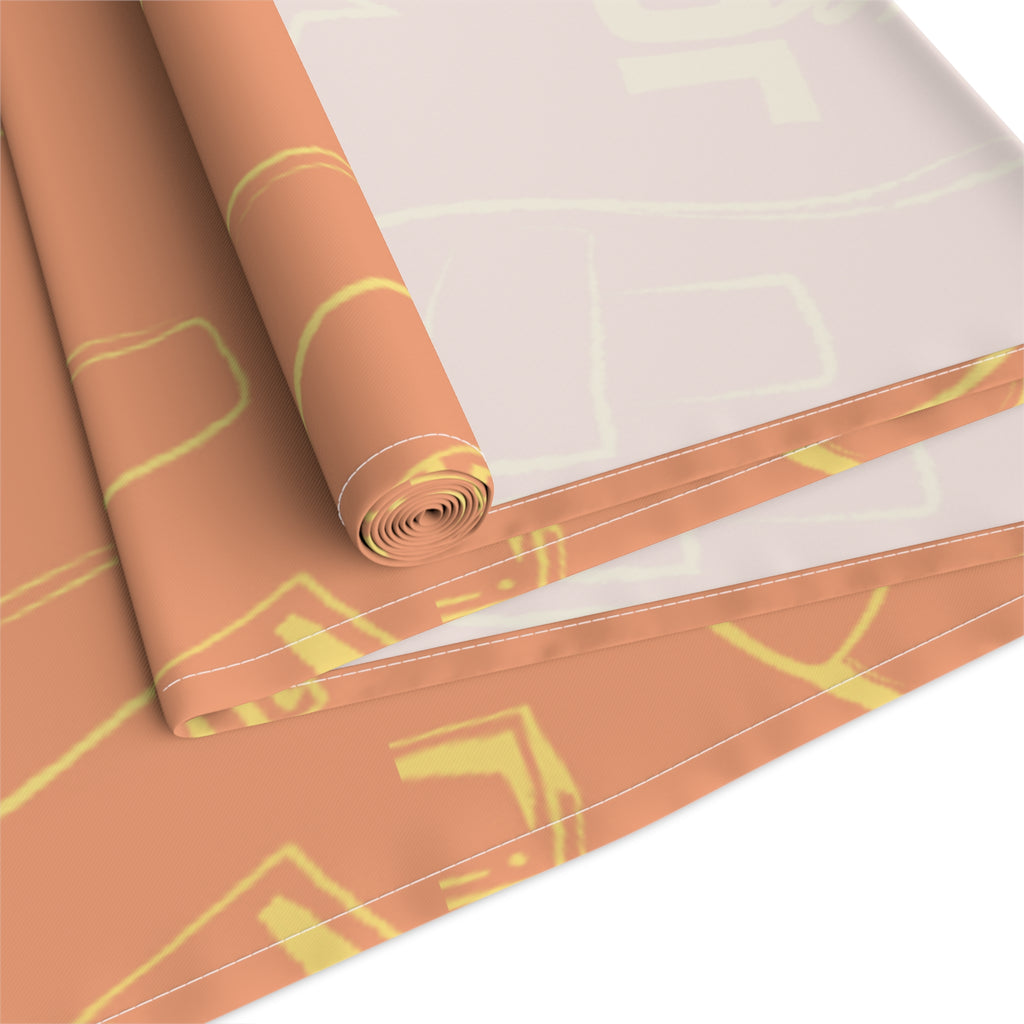 Aperol Brunch Table Runner - Orange and Yellow Brunch Inspired Design