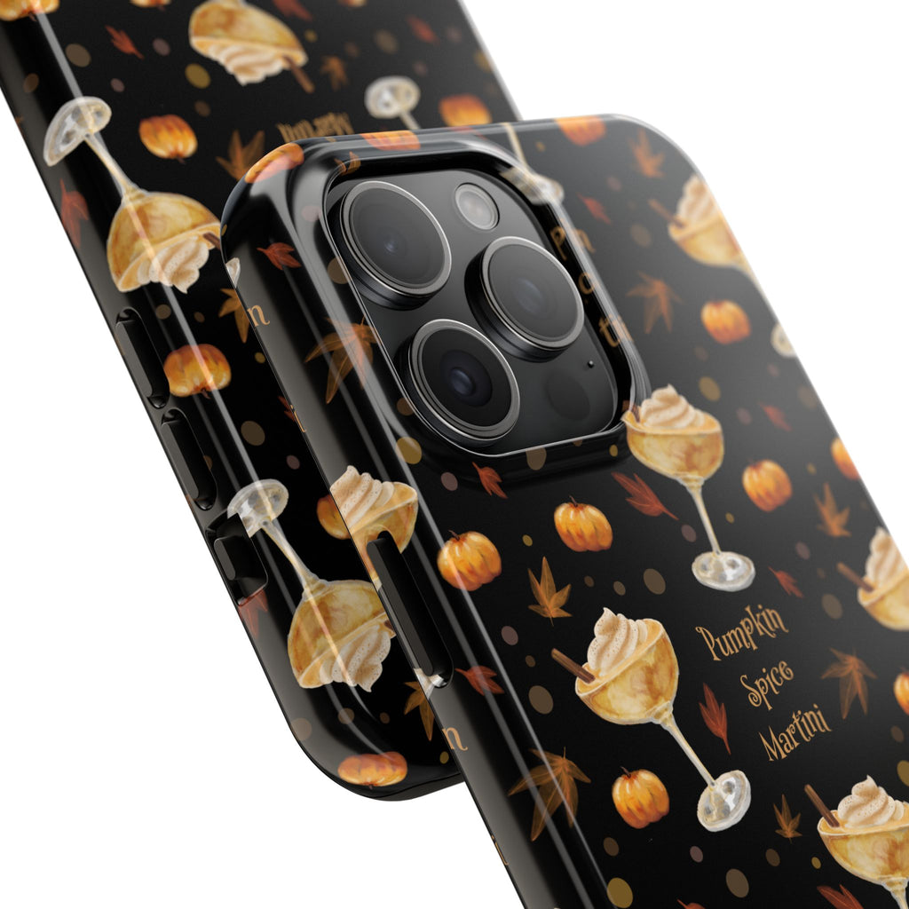 Pumpkin Spice Martini Tough Phone Case — Black Pumpkin Collection Inspired Design
