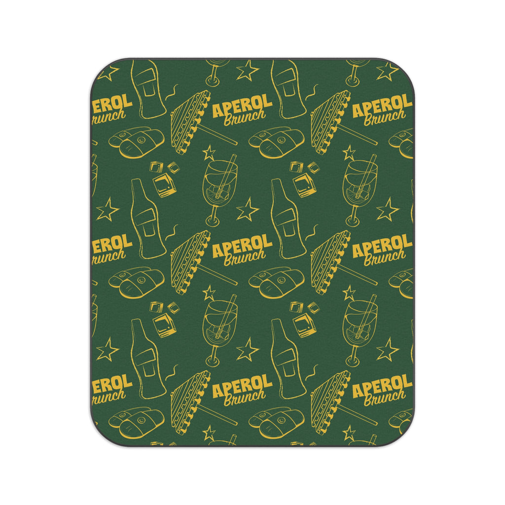 Aperol Brunch Picnic Blanket — Green Aperol Inspired Design