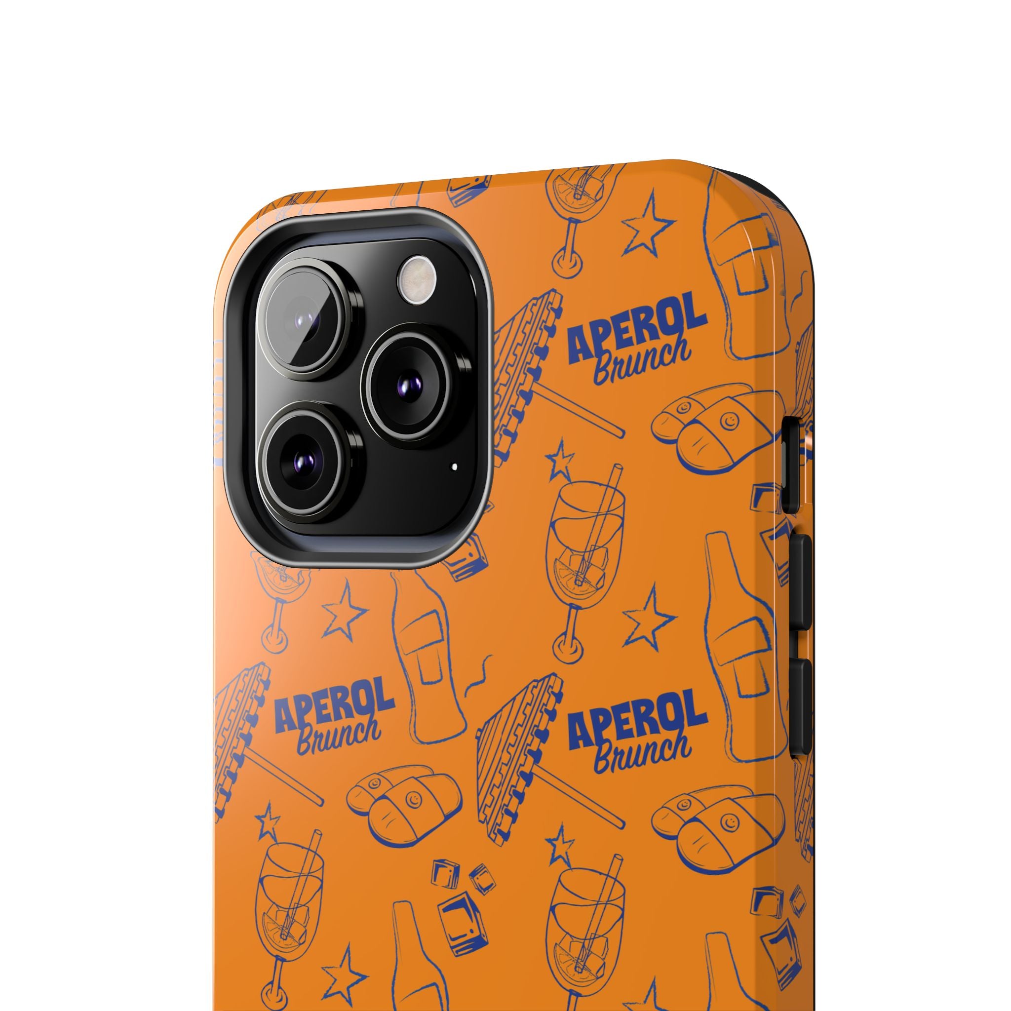 Aperol Brunch Collection Tough Phone Case — Orange and Blue Aperol Inspired Design