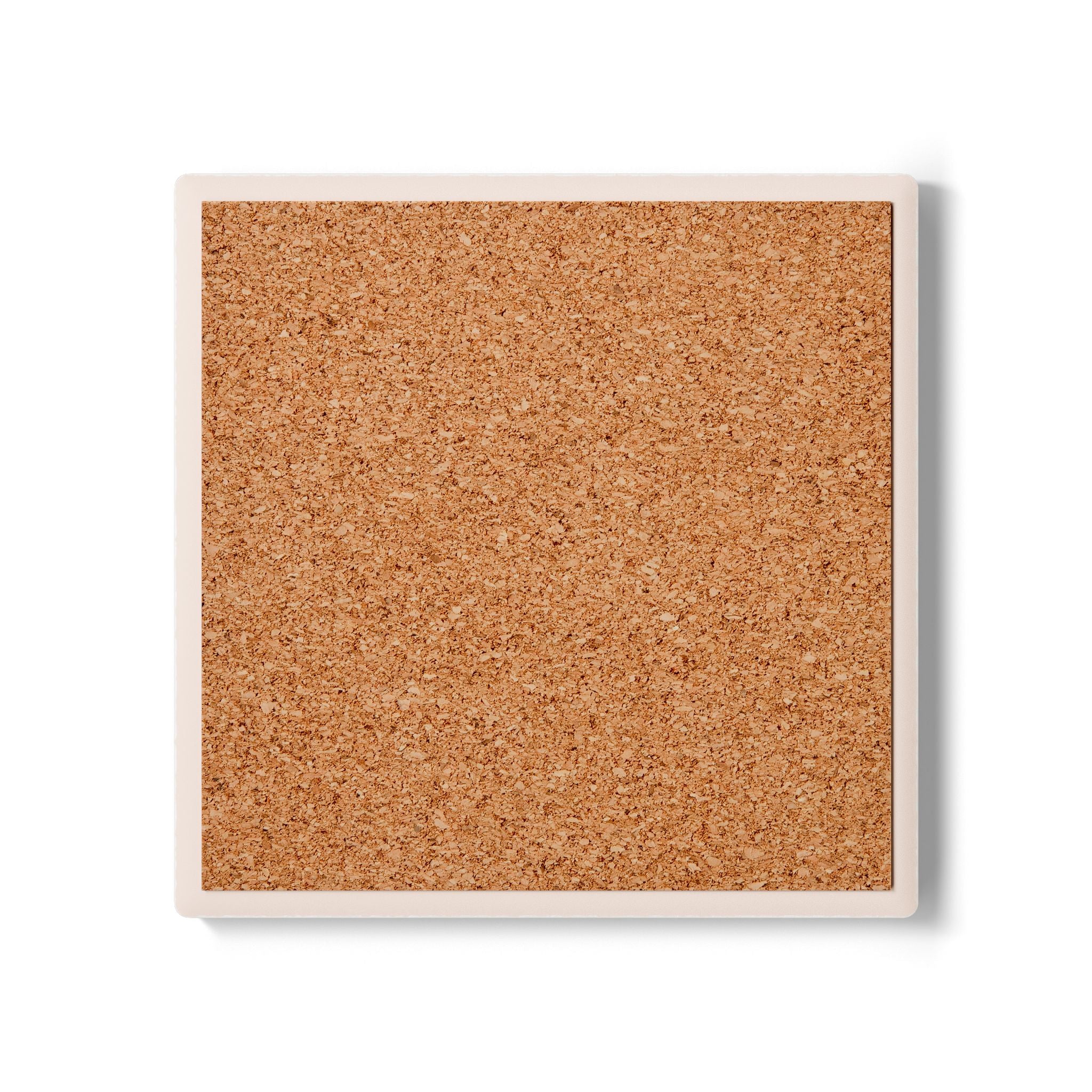 Aperol Spritz Ceramic Coaster — Square Cork-Back Drink Coaster