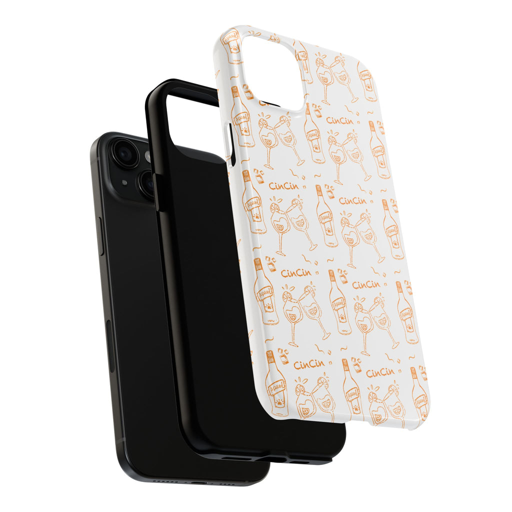 Cin Cin Spritz Tough Phone Case — Citrus Cocktail Pattern