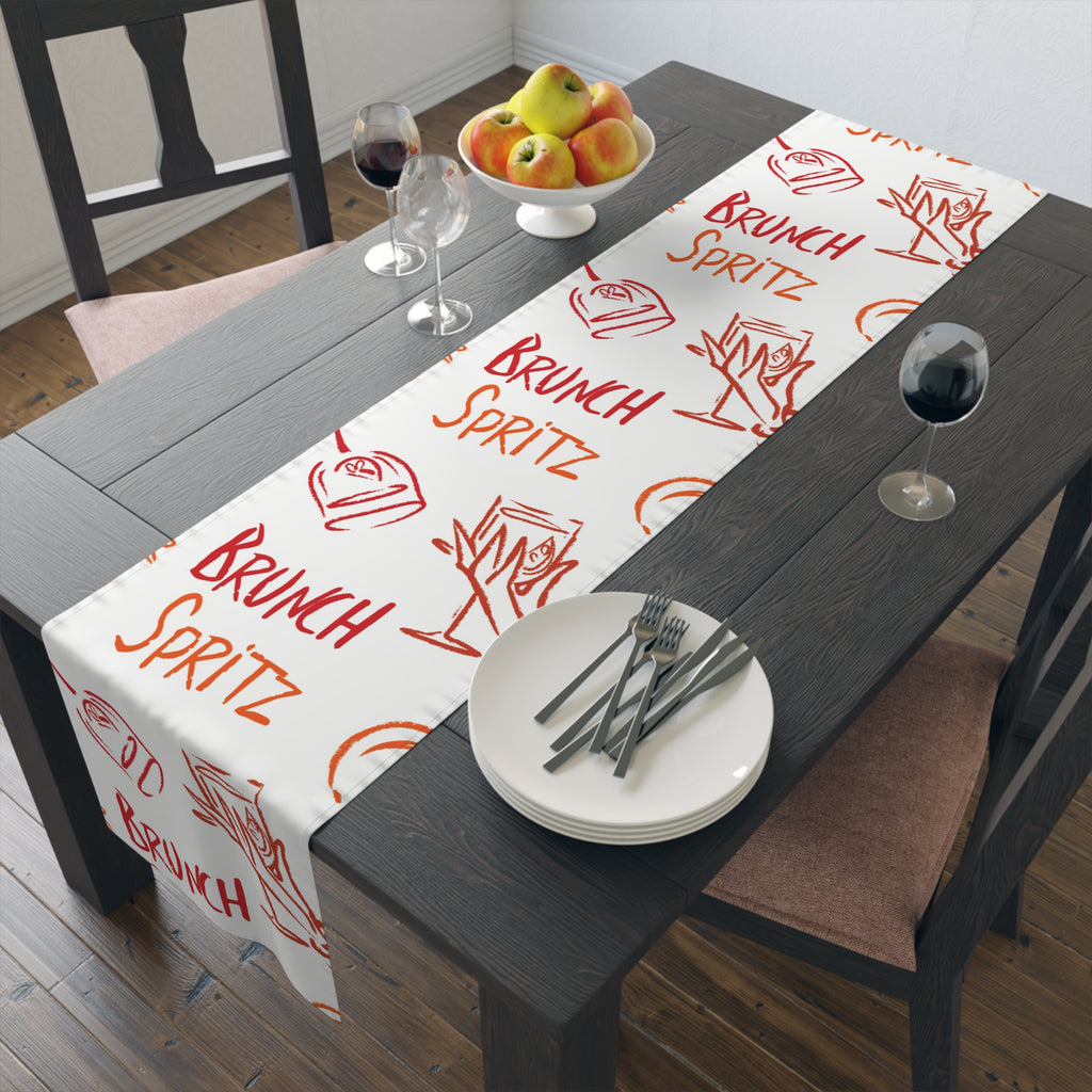 Brunch Spritz Table Runner — White Brunch Collection Inspired Design