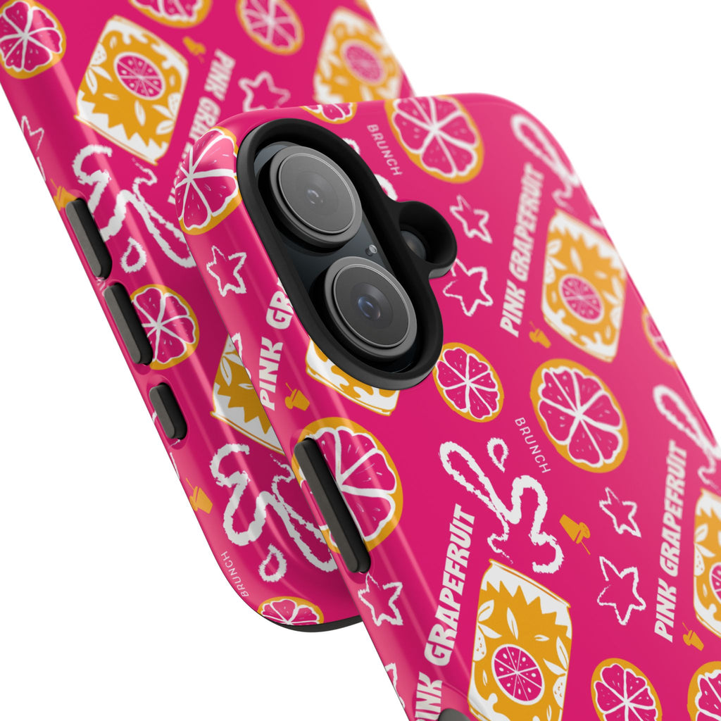 Pink Grapefruit Fruit CollectionTough Phone Case — Pink Aperol Inspired Design