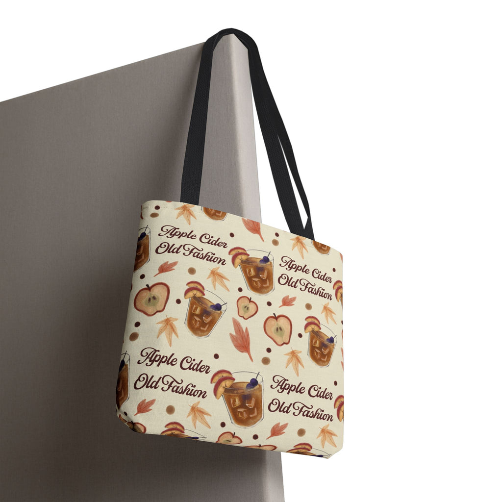 Apple Cider Old Fashioned Tote Bag — Beige Apple Cider Collection Inspired Design
