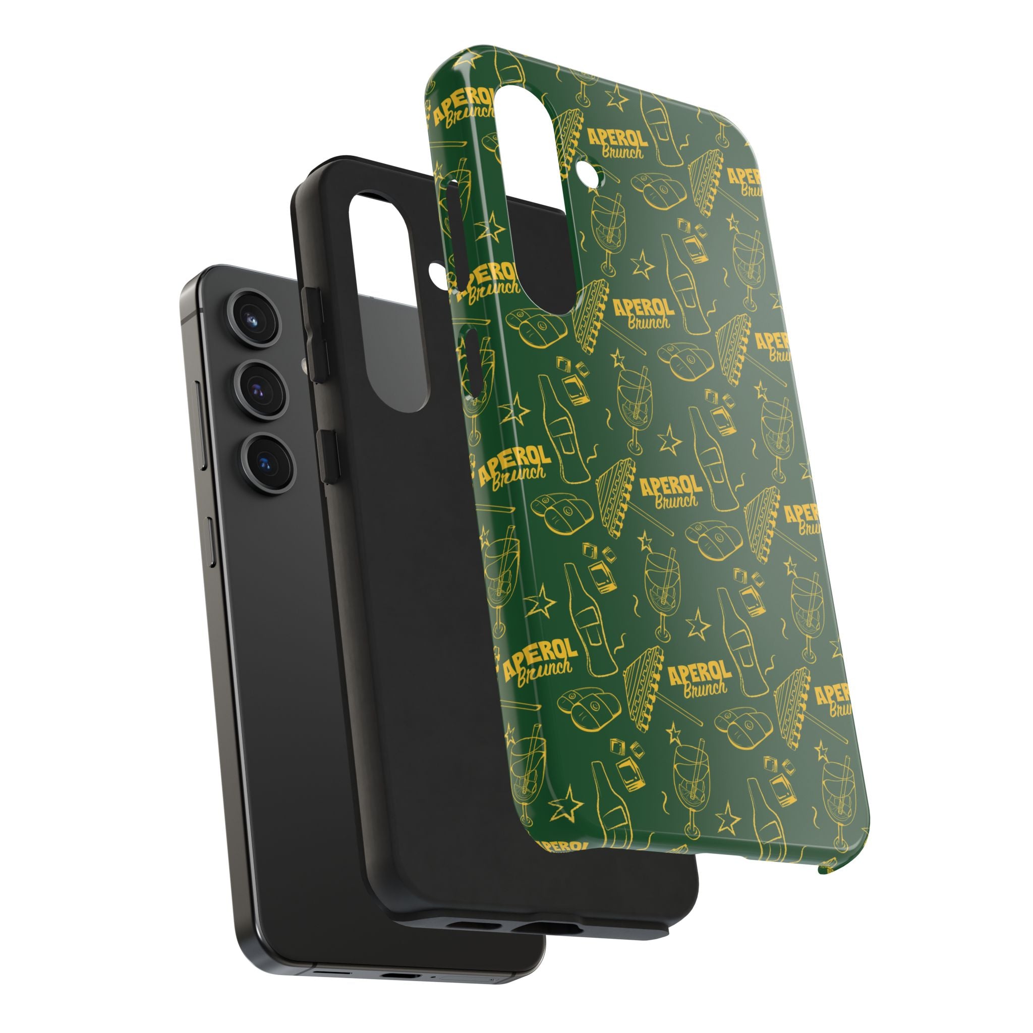 Aperol Brunch Tough Phone Case — Citrus Cocktail Protective Cover