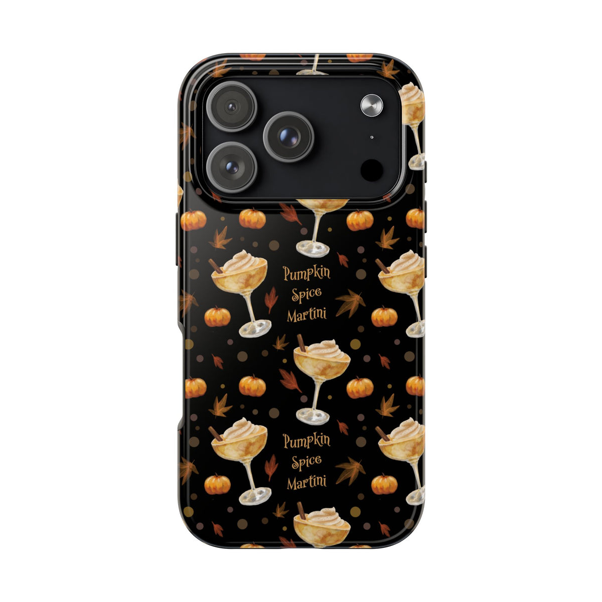 Pumpkin Spice Martini Tough Phone Case — Black Pumpkin Collection Inspired Design