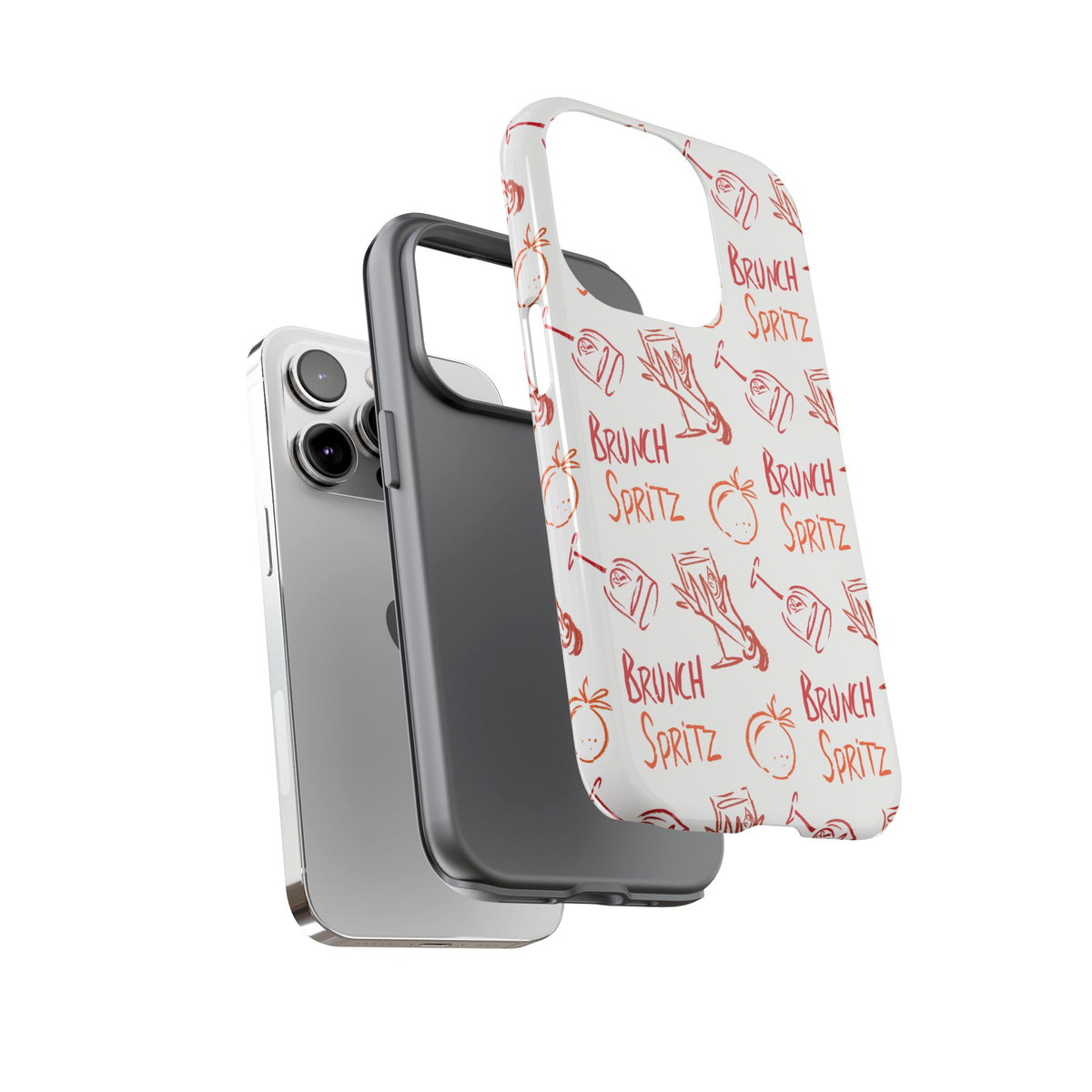 Brunch Spritz Phone Case — Red & Orange Aperol Inspired Design