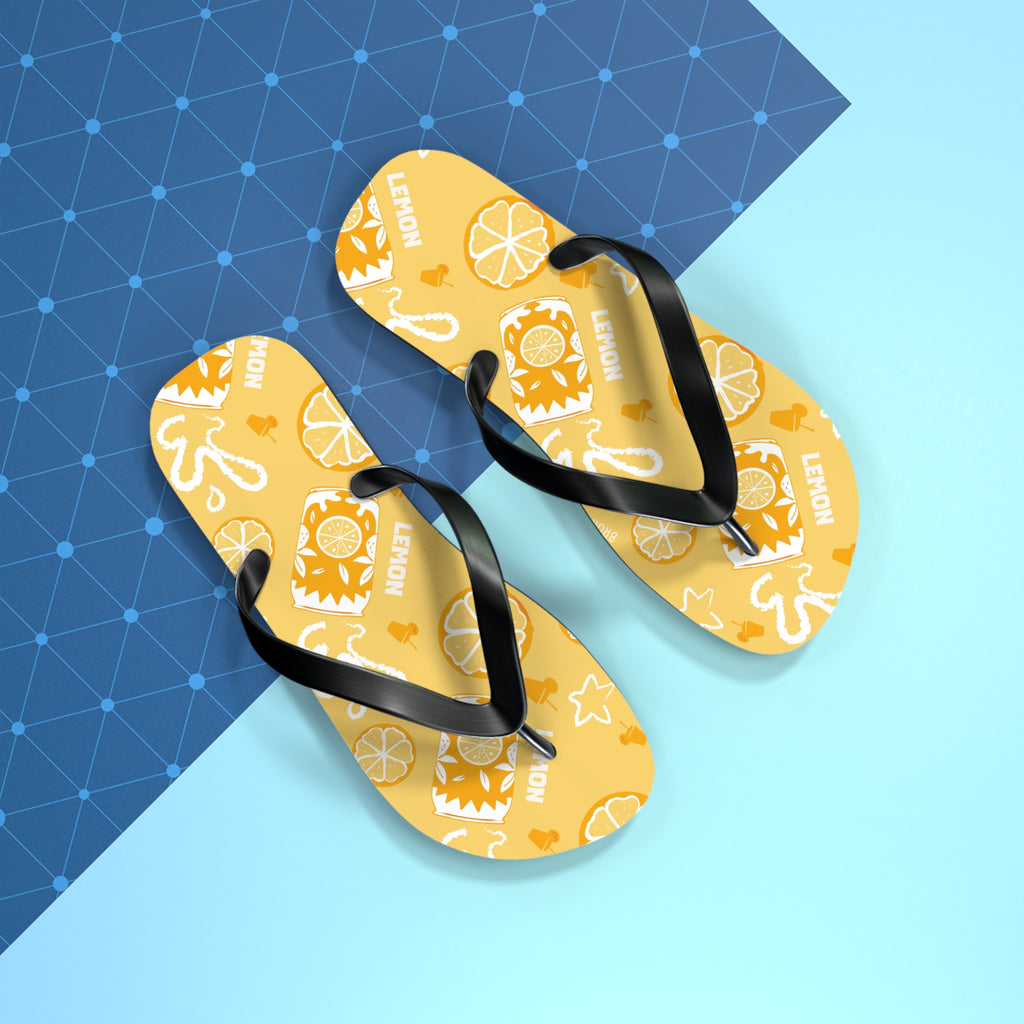Lemon Fruit Flip Flops – Lemon Brunch Inspired Design
