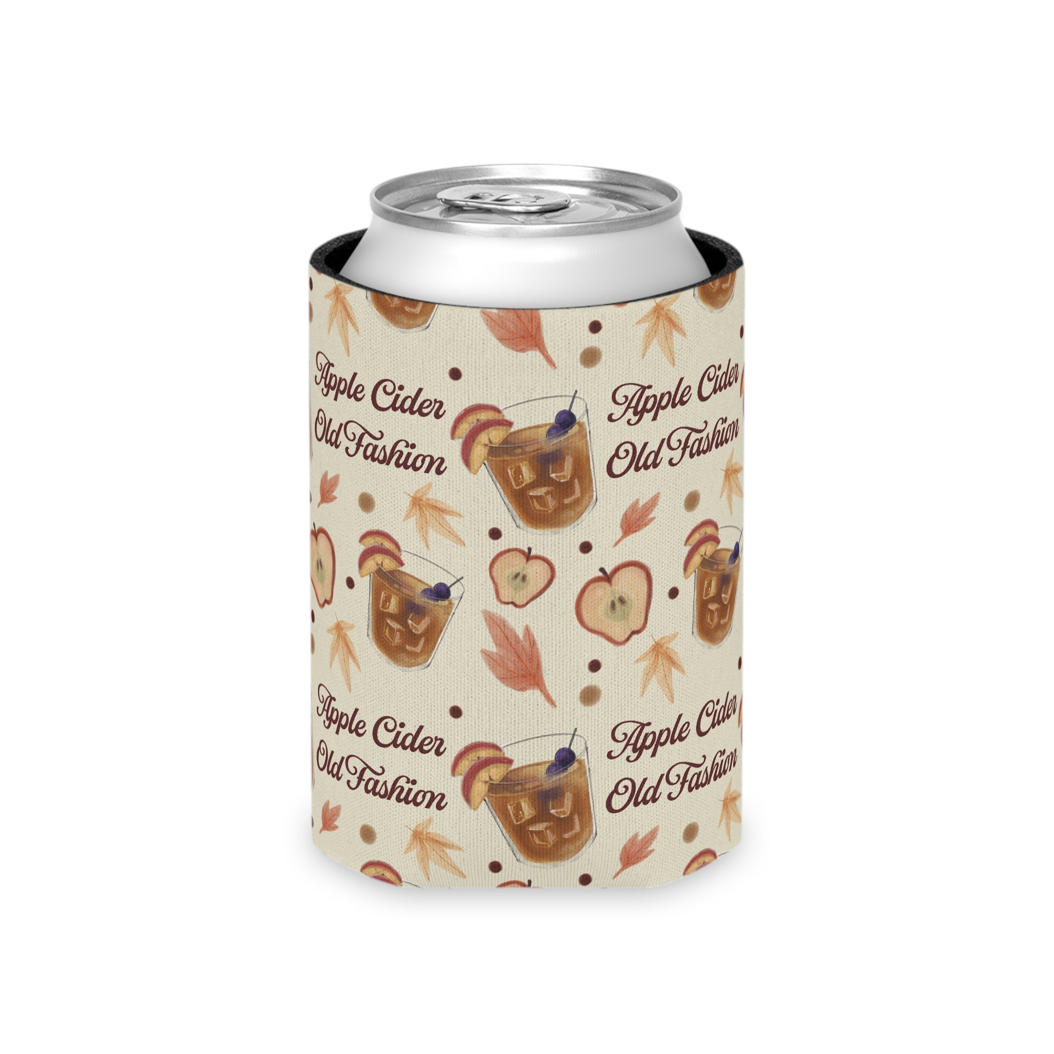 Apple Cider Old Fashioned Can Cooler — Beige Apple Cider Collection Inspired Design
