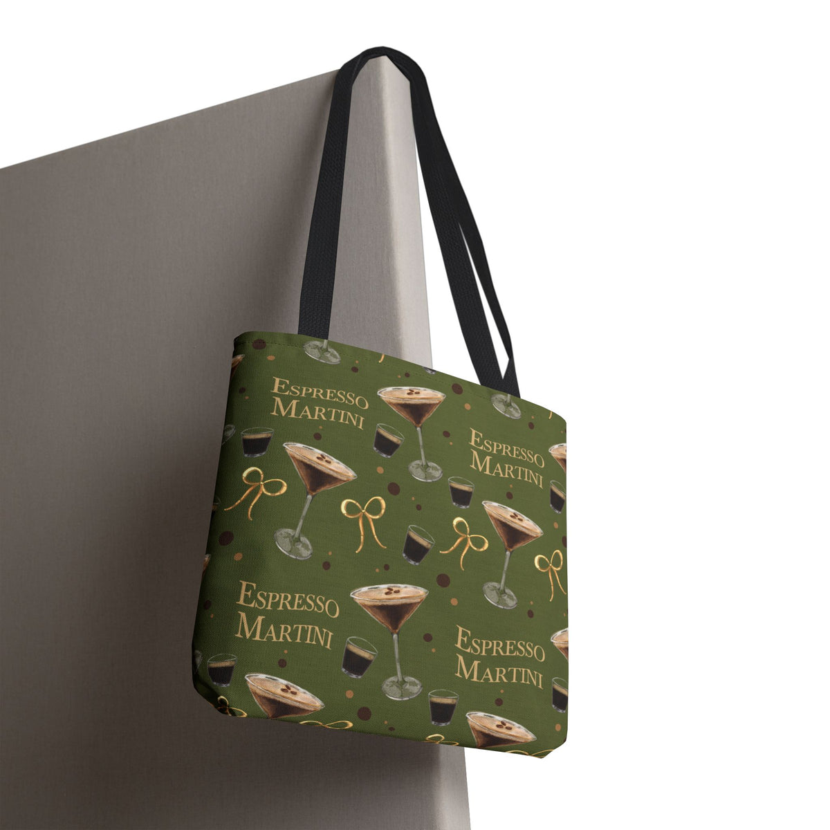Espresso Martini Tote Bag — Olive Green Espresso Collection Inspired Design