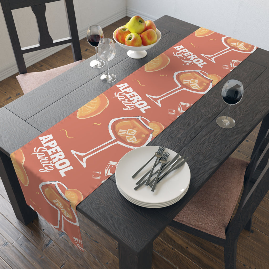 Aperol Spritz Table Runner — Aperol Red Collection Inspired Design