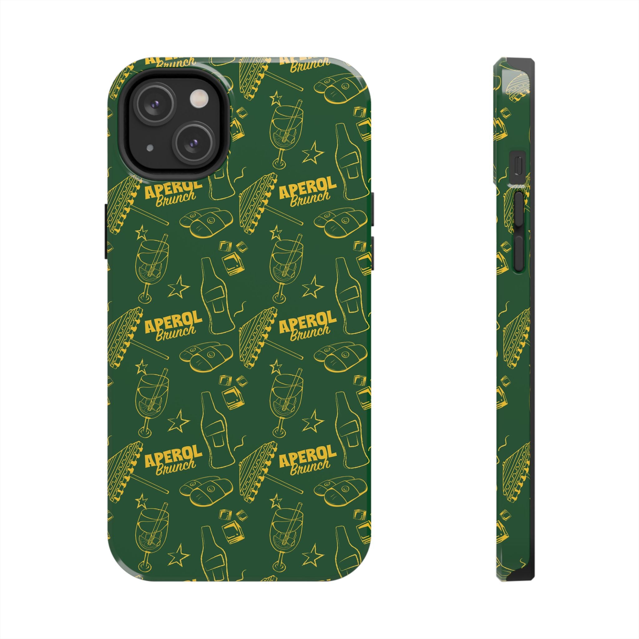 Aperol Brunch Tough Phone Case — Green Aperol Inspired Cover