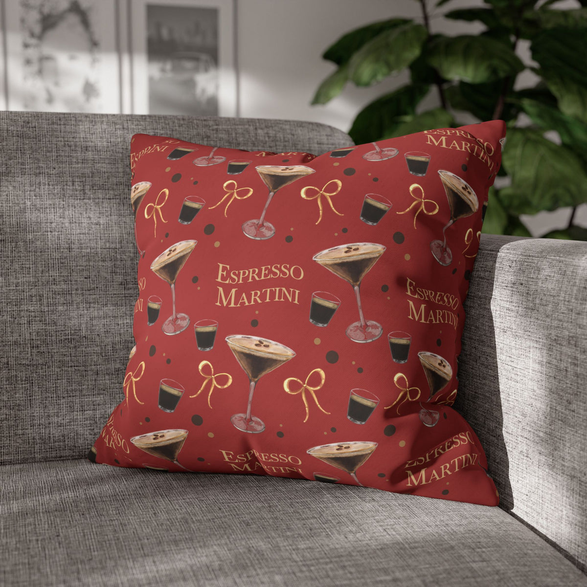 Espresso Martini Pillowcase — Red Espresso Collection Inspired Design