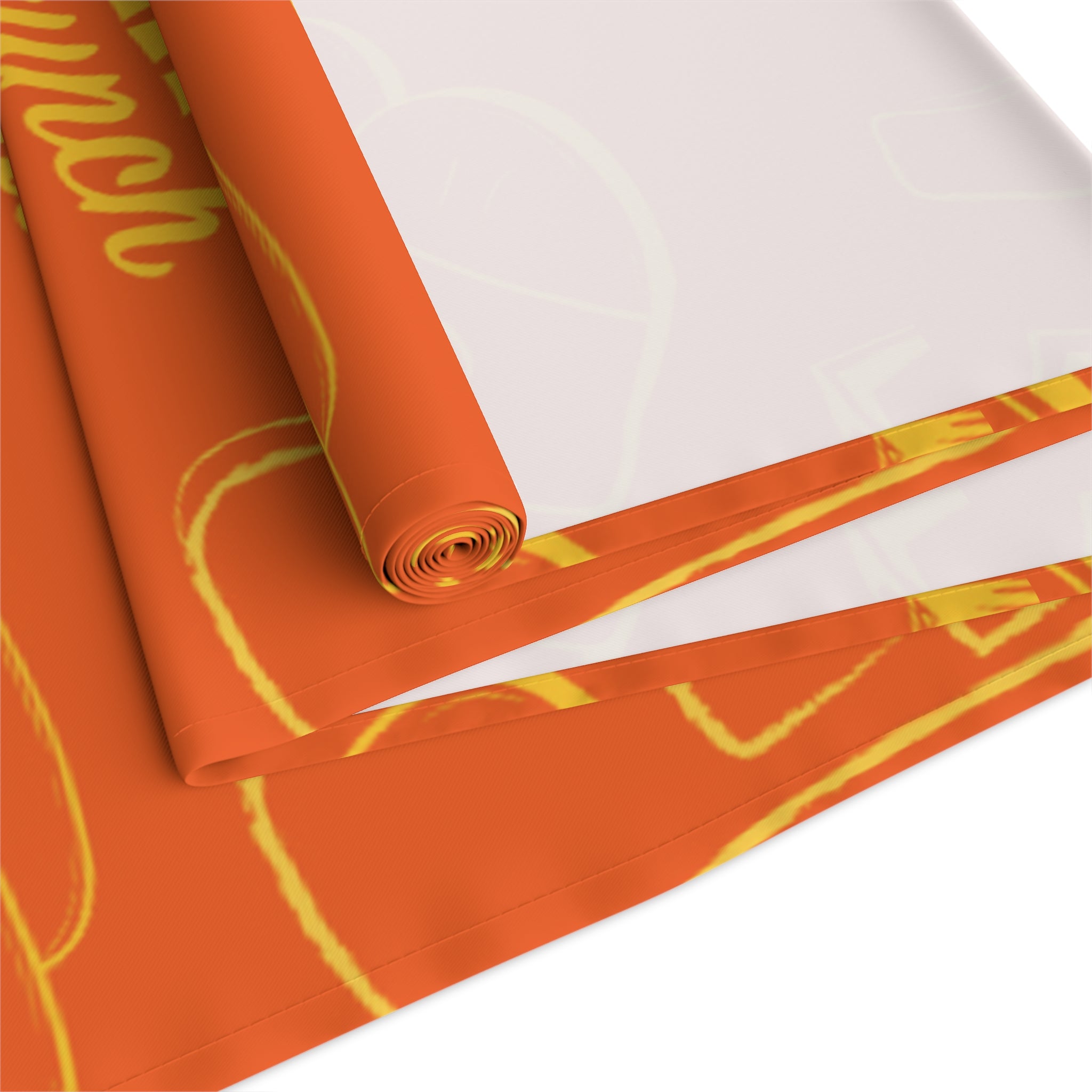 Aperol Brunch Table Runner - Orange and Yellow Brunch Inspired Design