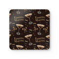 Espresso Martini Cork Coaster Set of 4 — Dark Brown Espresso Collection Inspired Design