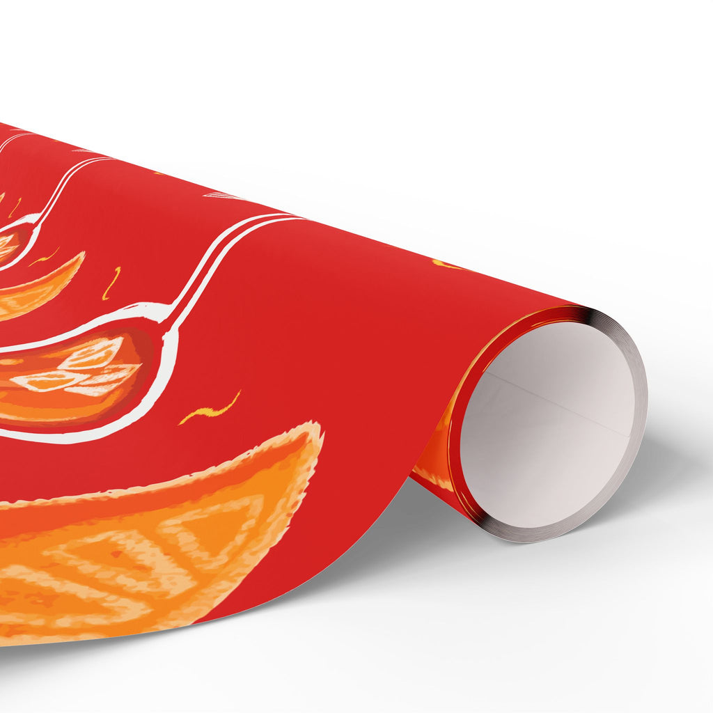 Aperol Spritz Peel Wrapping Paper Roll — Aperol Red Collection Inspired Design