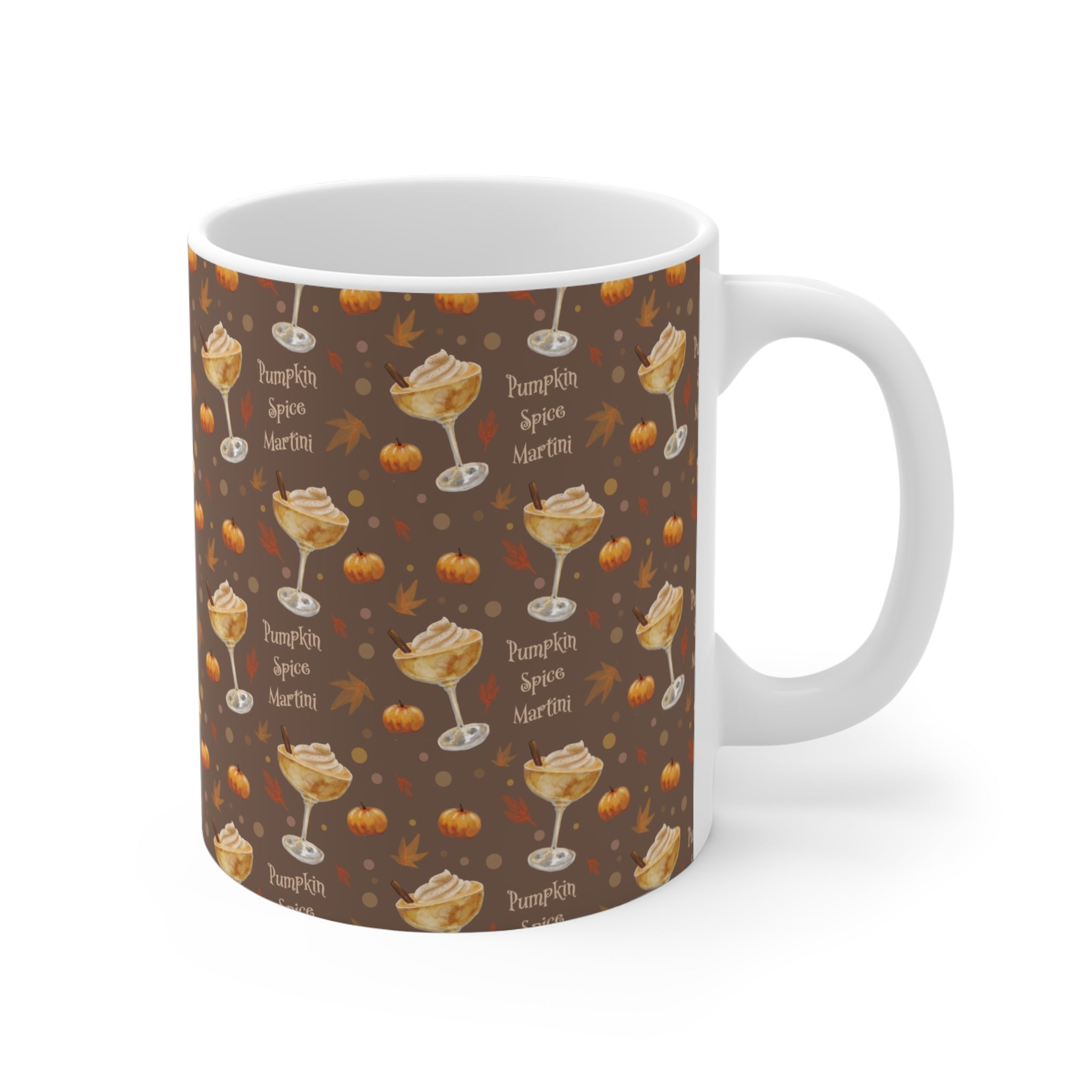 Pumpkin Spice Martini 11oz Mug — Brown Pumpkin Collection Inspired Design