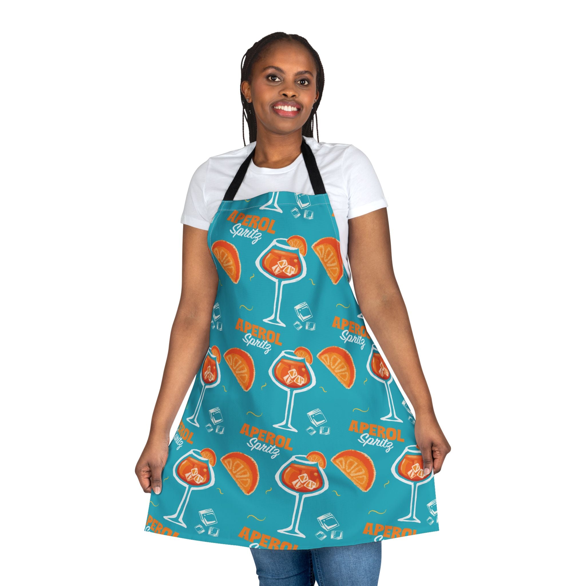 Aperol Spritz Apron — Turquoise Spritz Collection Inspired Design