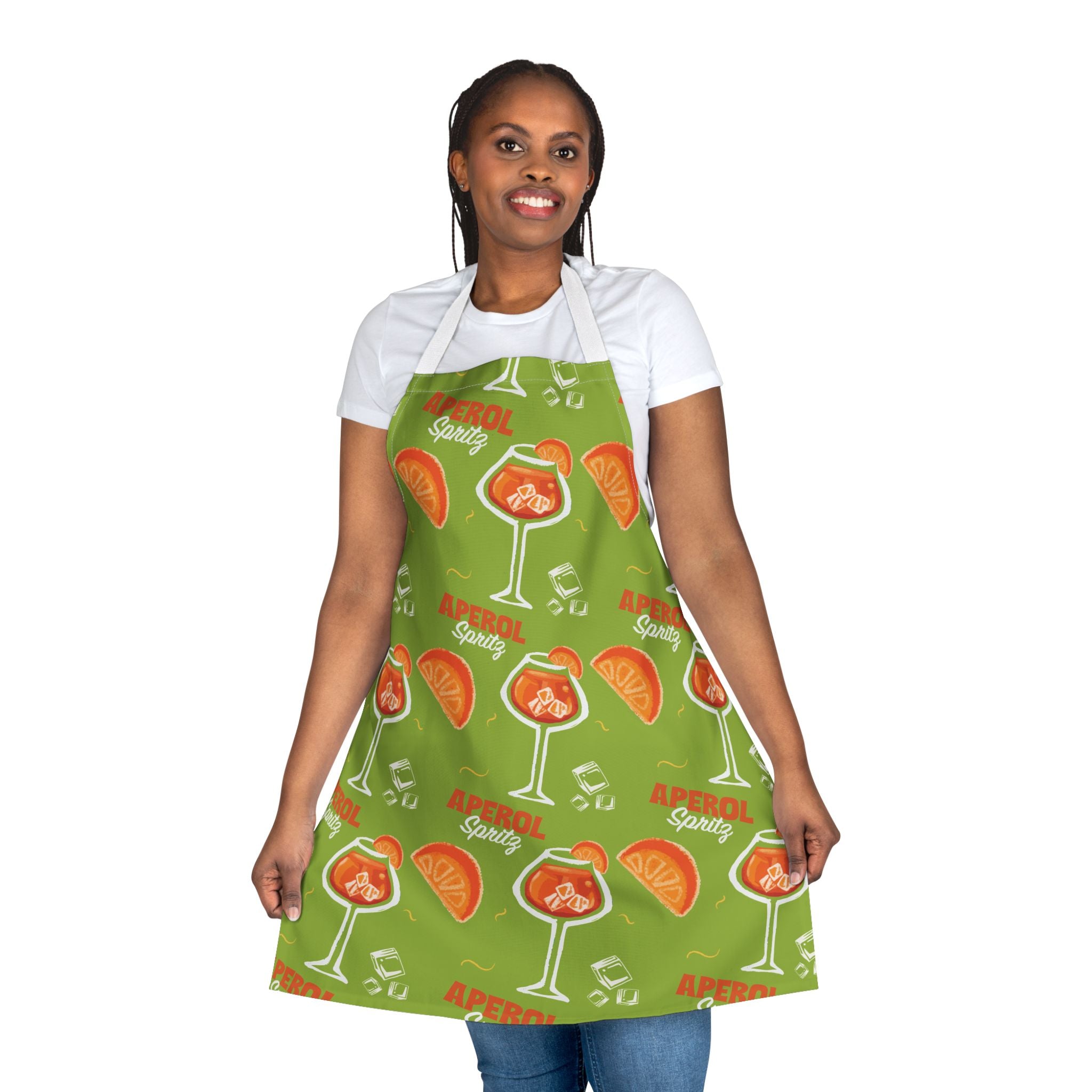 Aperol Spritz Apron — Green Spritz Collection Inspired Design
